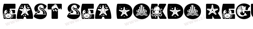 East Sea Dokdo Regu字体转换